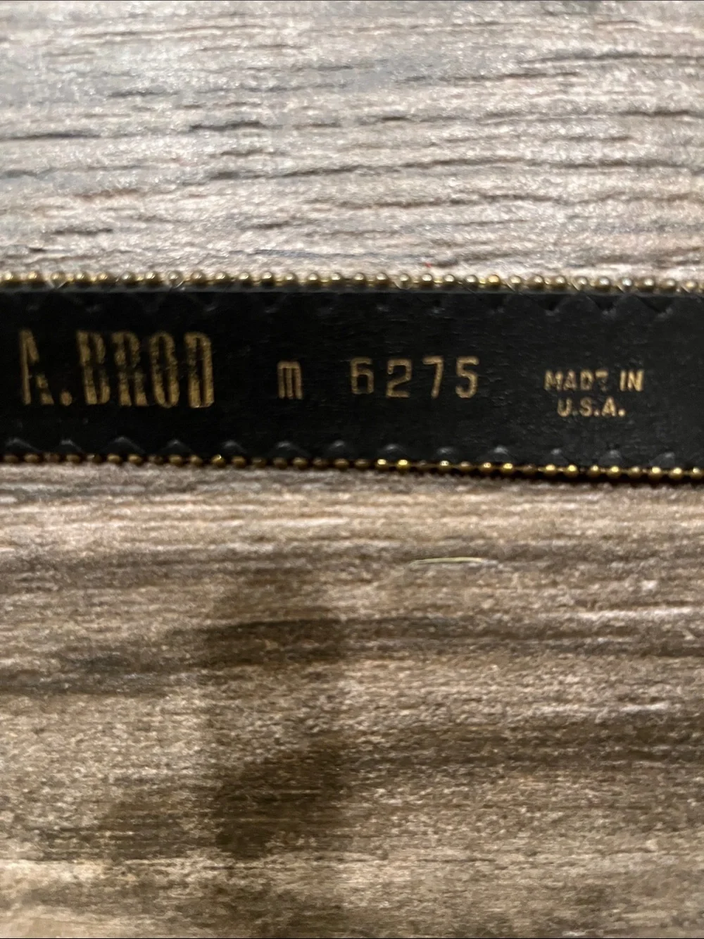Vintage A.BROD Gold Glitter 36” Skinny 80’s/ 90’s Belt